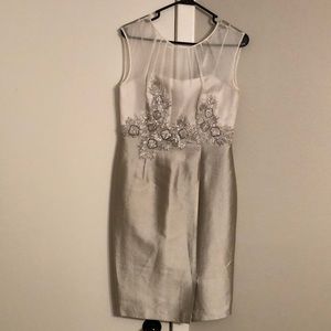 Platinum and white dress